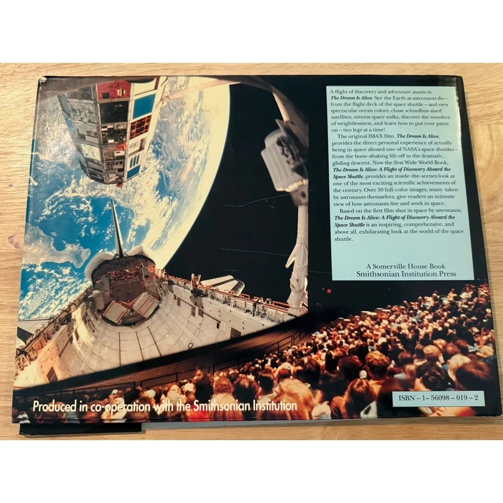 The Dream Is Alive Space Shuttle Hardcover Book 1990 Smithsonian IMAX NASA